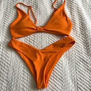 Zaful bright orange bikini